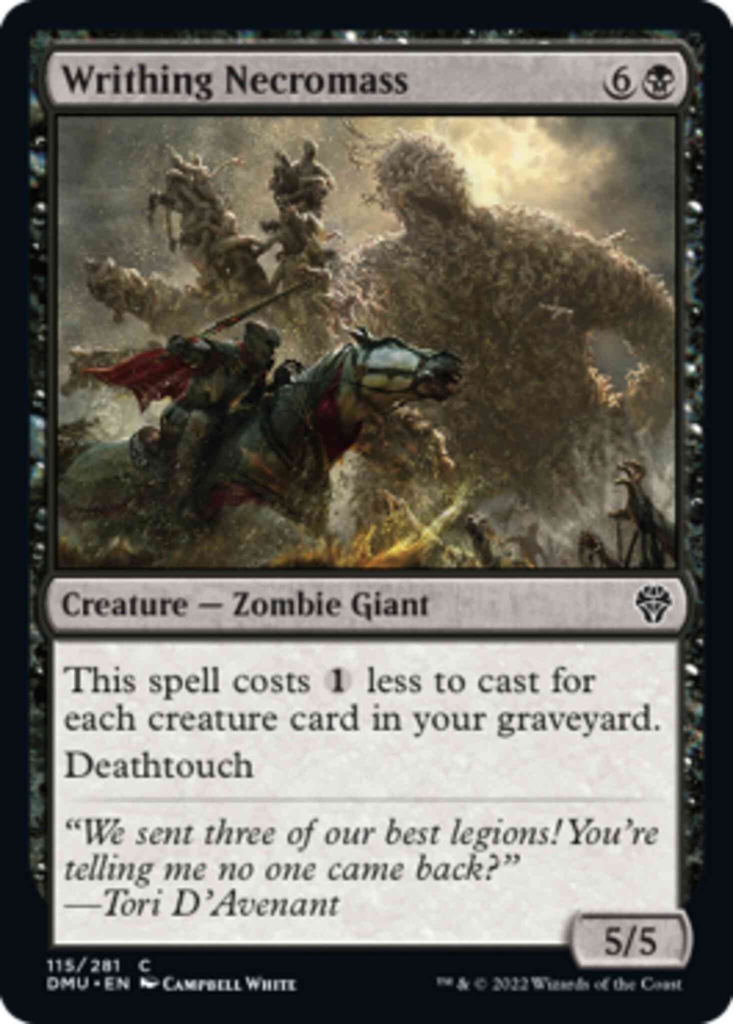 Writhing Necromass [115] [Dominaria United] [Non-Foil]