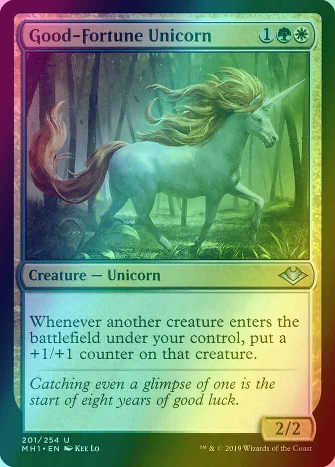 Good-Fortune Unicorn [201] [Modern Horizons] [Foil]