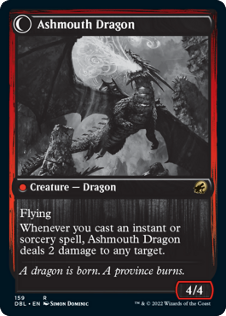 Smoldering Egg // Ashmouth Dragon [159] [Innistrad: Double Feature] [Non-Foil]