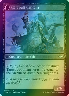 Catapult Fodder // Catapult Captain [99] [Innistrad: Crimson Vow] [Foil]
