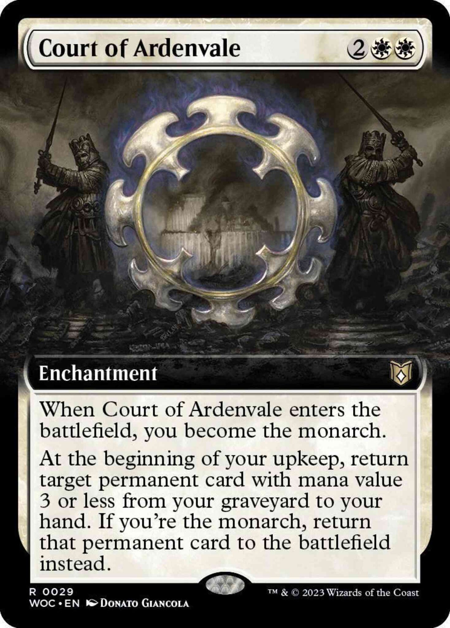 Court of Ardenvale [29] [Extended Art] [Wilds of Eldraine: Commander] [Non-Foil]