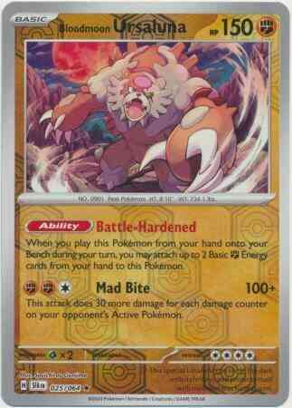 Bloodmoon Ursaluna - 025/064 - Rare [sv065-025] [Reverse Holo]