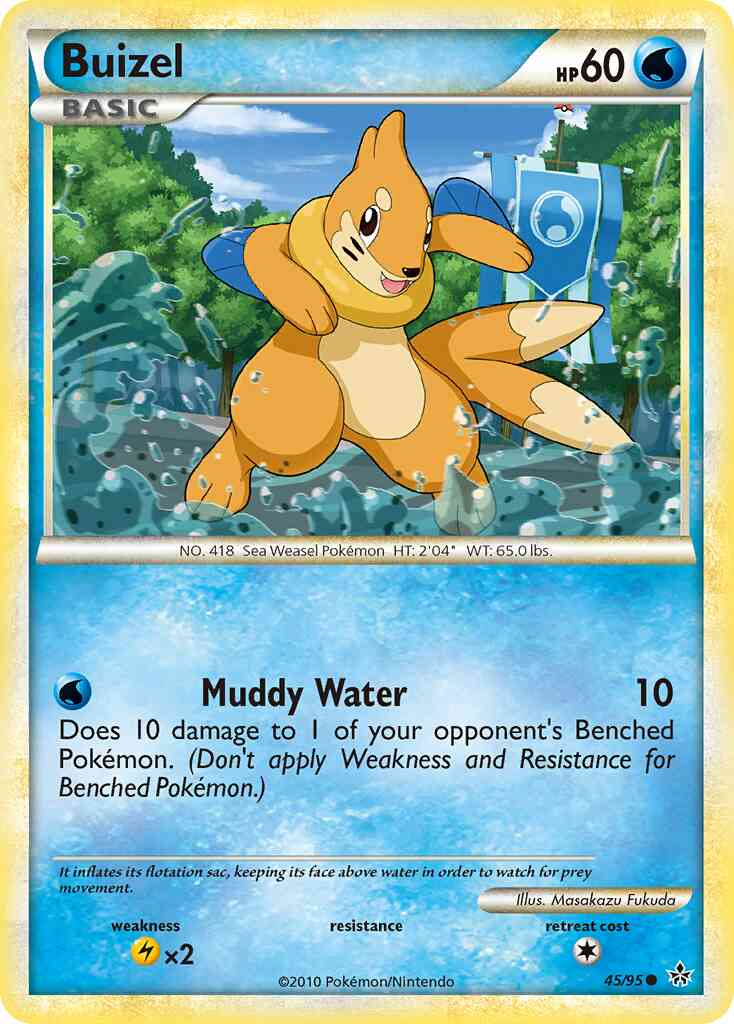 Buizel - 45/95 - Common [hgss2-45] [Reverse Holo]