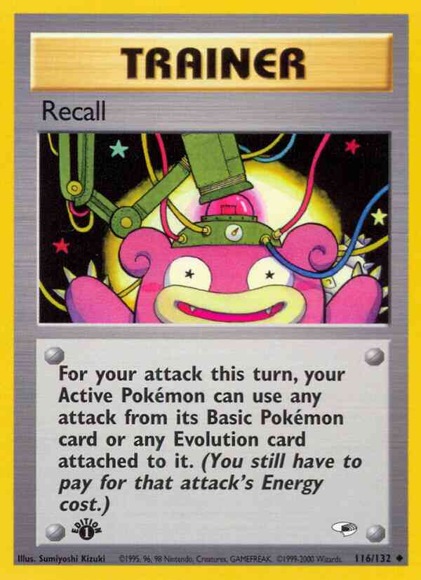 Recall - 116/132 - Uncommon - 1st Edition [gym1-116] [Non-Holo]