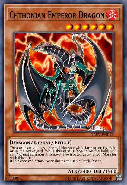 Chthonian Emperor Dragon - TAEV-EN019 - Ultimate Rare - 1st Edition