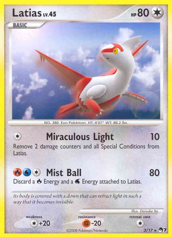 Latias - 3/17 - Rare [pop7-3] [Holo]