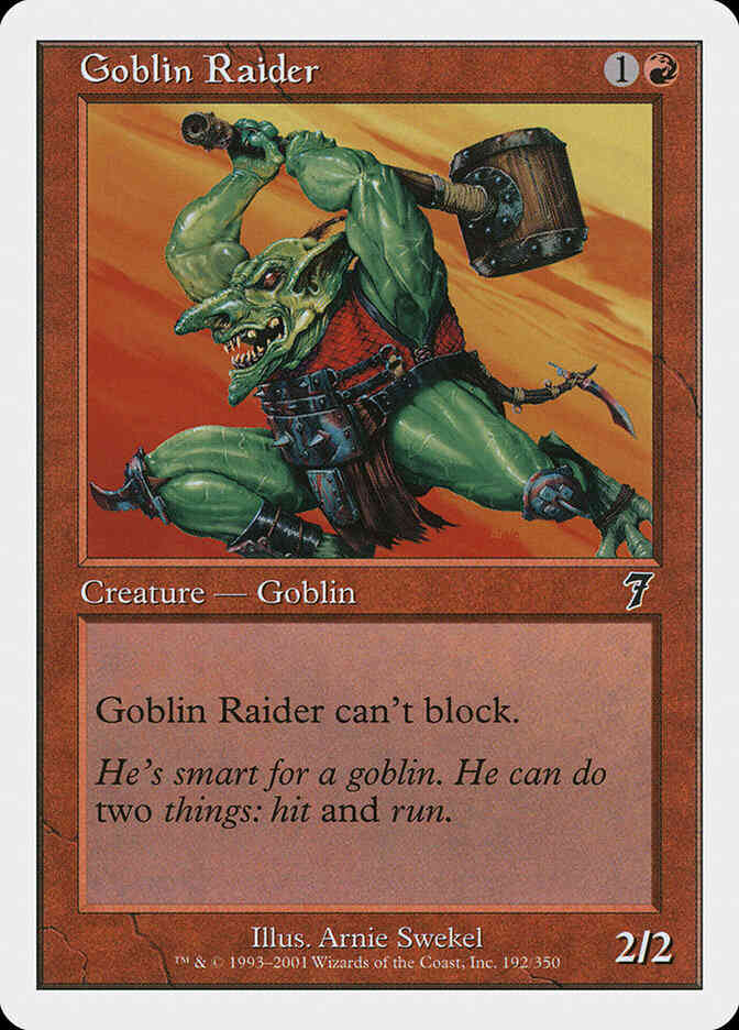 Goblin Raider [192] [Seventh Edition] [Non-Foil]