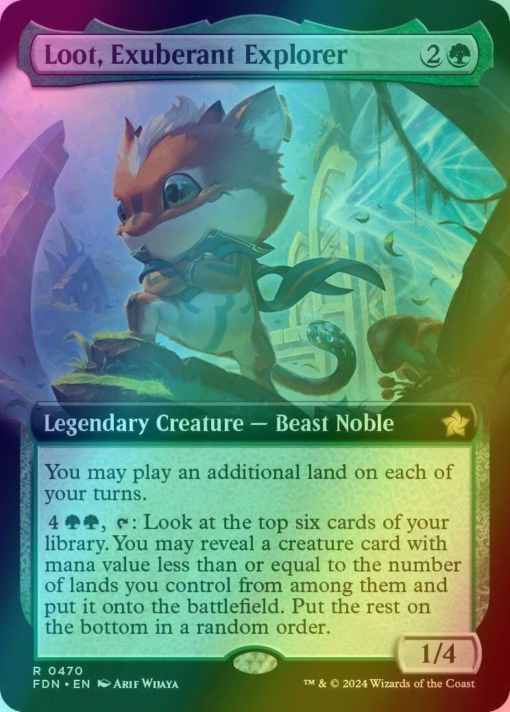 Loot, Exuberant Explorer [470] [Extended Art] [Foundations] [Foil]