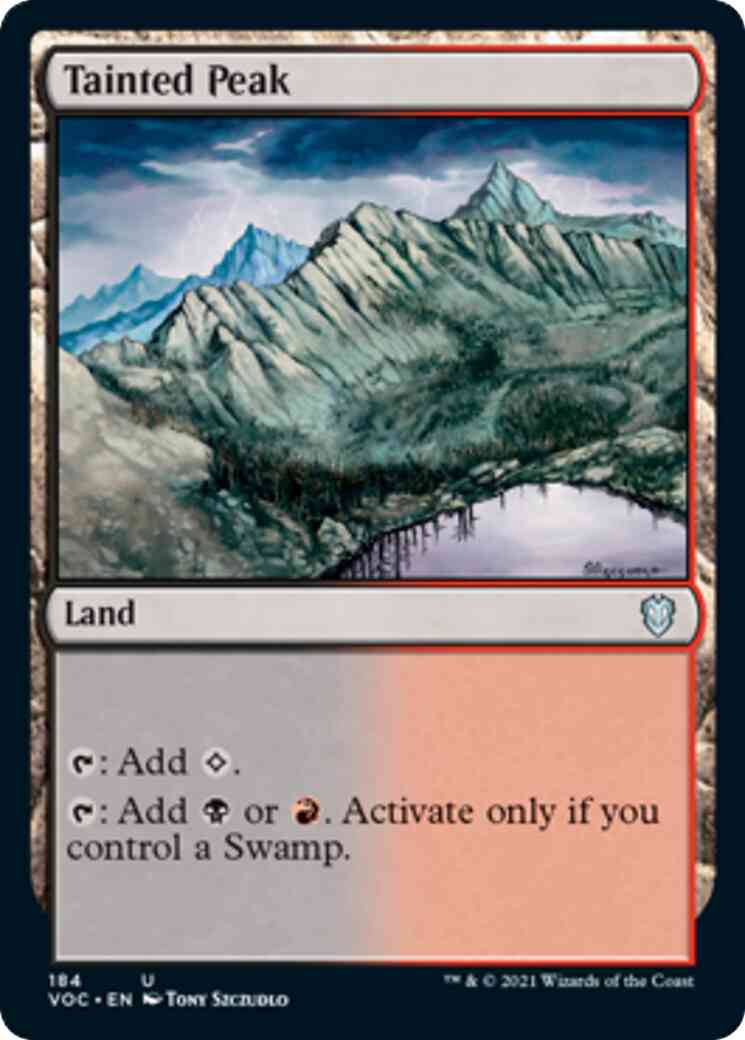 Tainted Peak [184] [Innistrad: Crimson Vow: Commander] [Non-Foil]