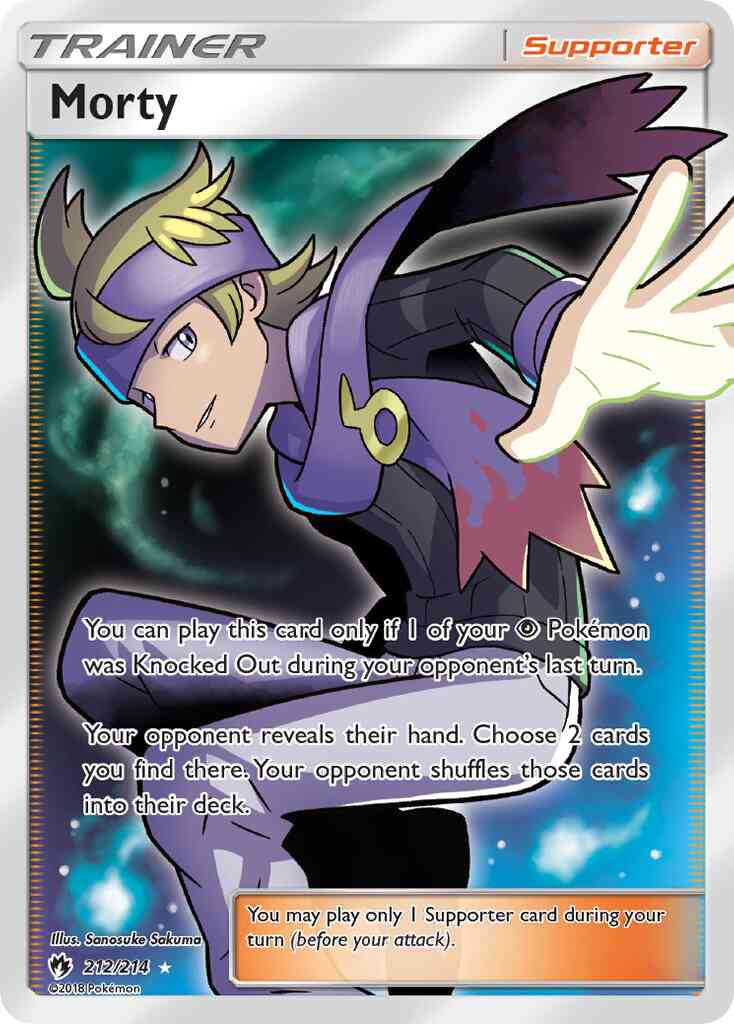 Morty - 212/214 - Rare Ultra [sm8-212] [Ultra]