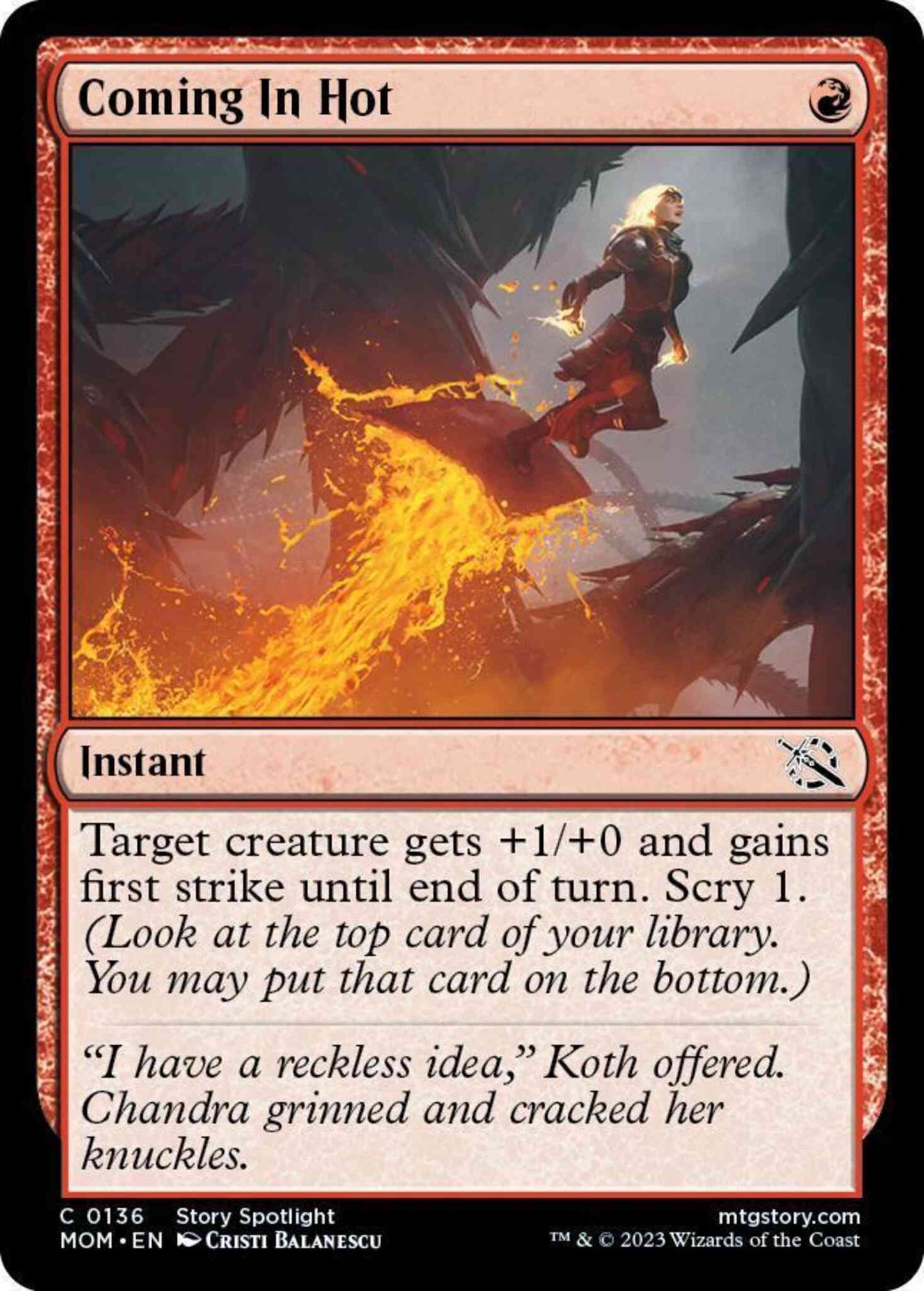 Coming In Hot [136] [March of the Machine] [Non-Foil]