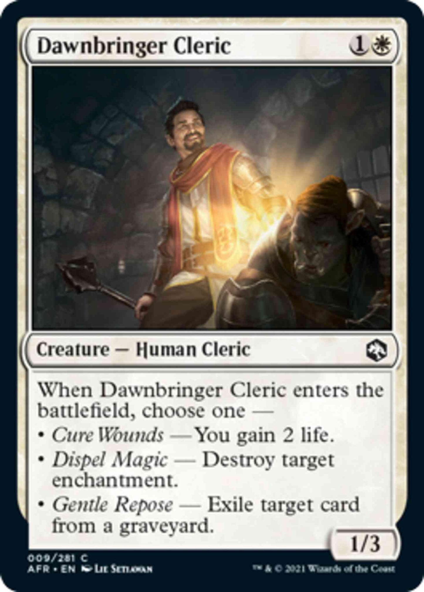 Dawnbringer Cleric [9] [Adventures in the Forgotten Realms] [Non-Foil]