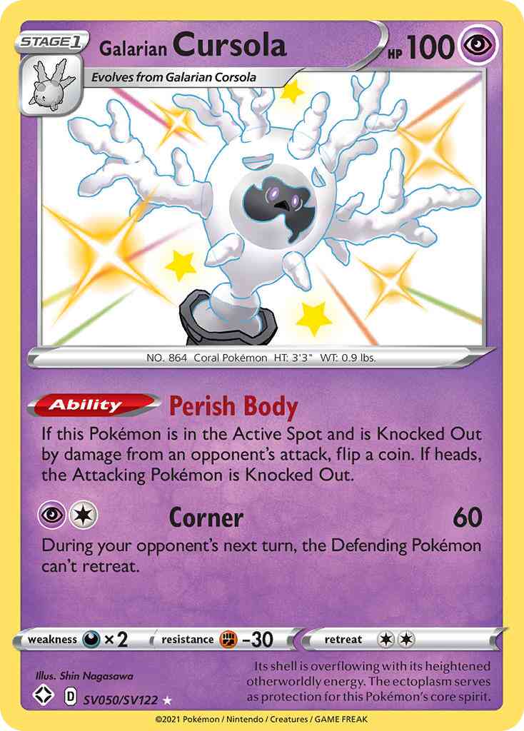 Galarian Cursola - SV050/SV122 - Rare Shiny [swsh45sv-SV050] [Holo]
