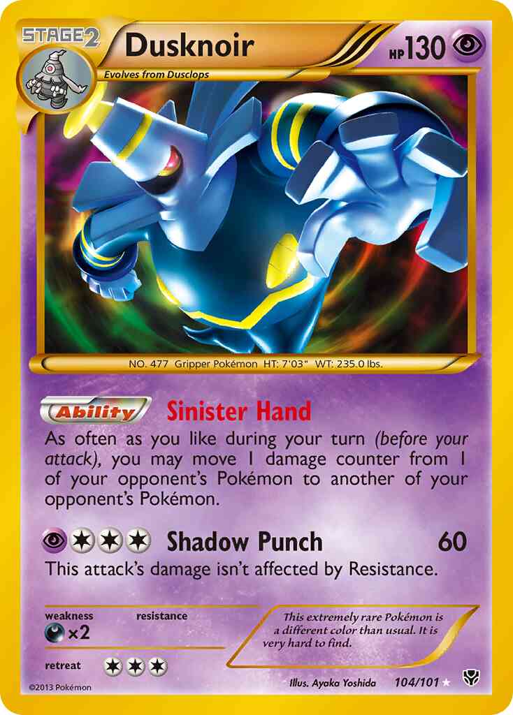 Dusknoir - 104/101 - Rare Holo [bw10-104] [Holo]