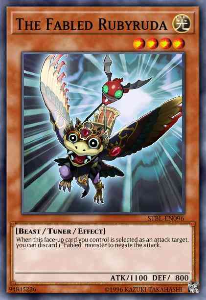 The Fabled Rubyruda - STBL-EN096 - Secret Rare - 1st Edition