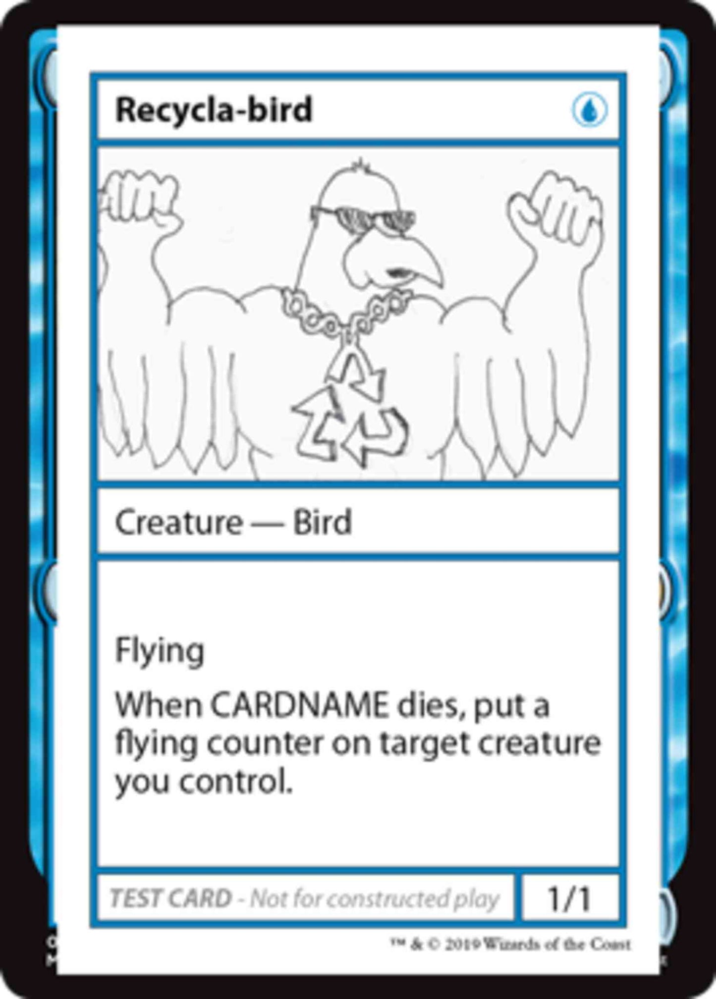 Recycla-bird - No Symbol [28] [Mystery Booster Playtest Cards 2021] [Non-Foil]