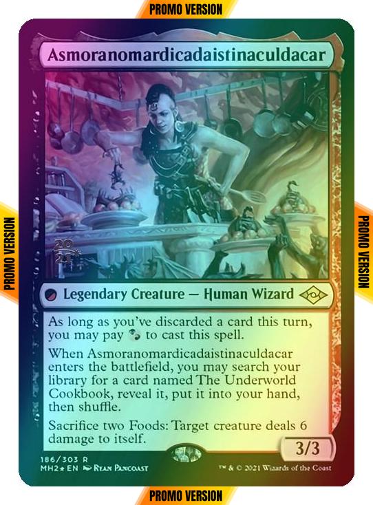 Asmoranomardicadaistinaculdacar [Prerelease] [186S] [Modern Horizons 2 Promos] [Foil]