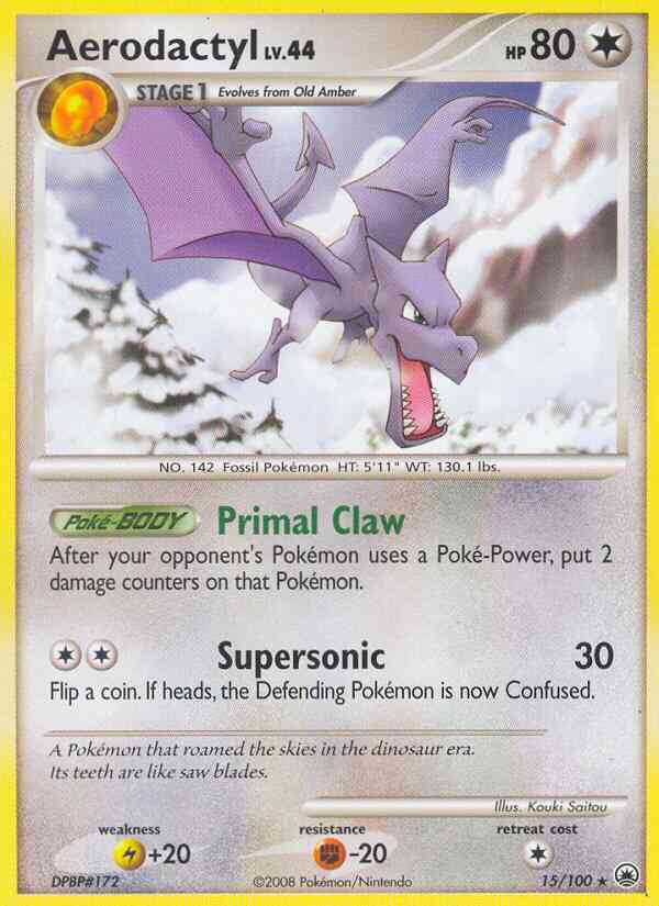 Aerodactyl - 15/100 - Rare [dp5-15] [Non-Holo]