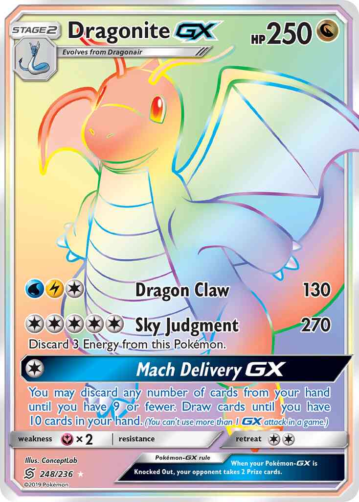 Dragonite-GX - 248/236 - Rare Secret [sm11-248] [Secret]