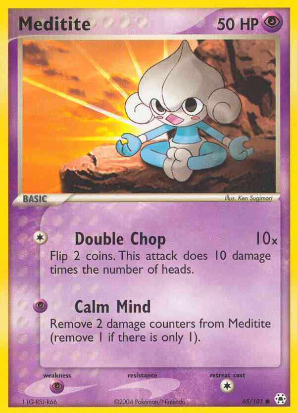 Meditite - 65/101 - Common [ex5-65] [Reverse Holo]