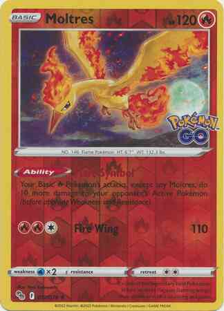 Moltres - 012/078 - Rare Holo [pgo-012] [Reverse Holo]