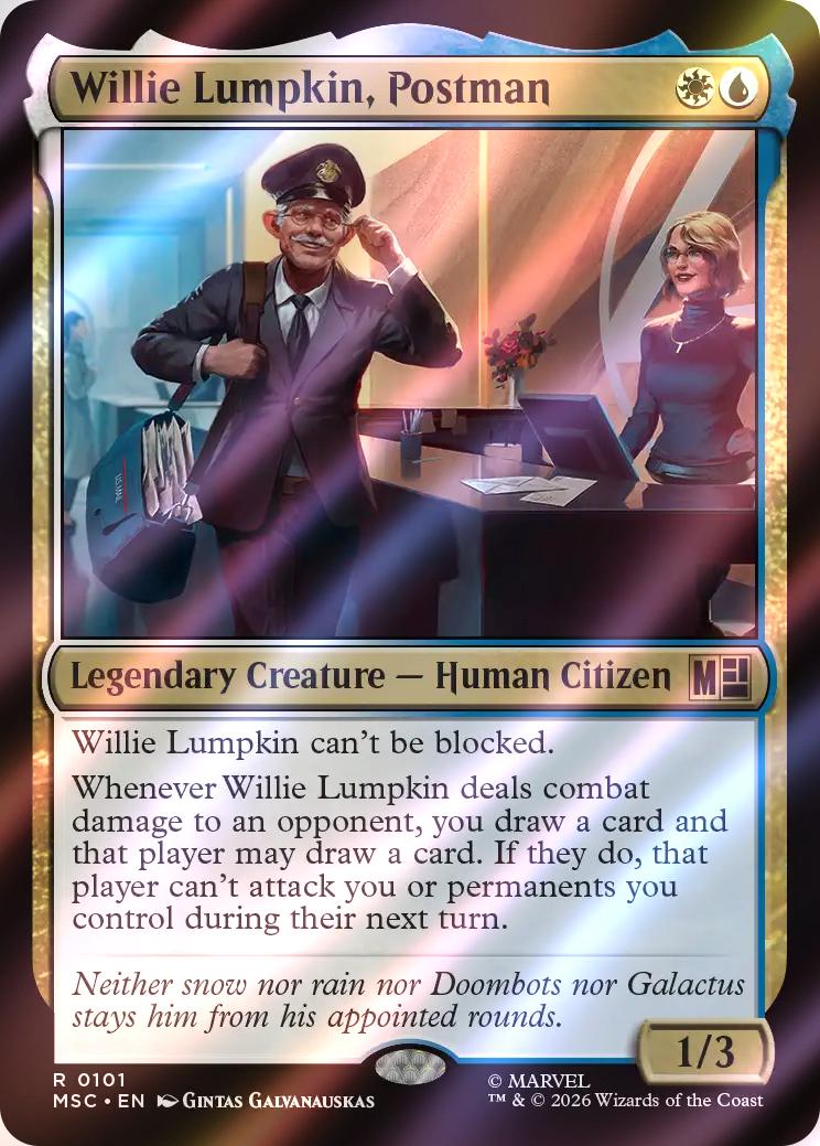 Willie Lumpkin, Postman [101] [Marvel Super Heroes: Commander] [Surge Foil]