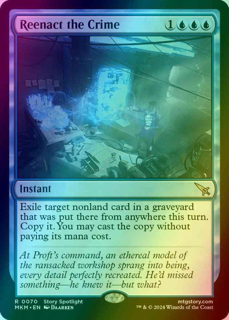 Reenact the Crime [70] [Murders at Karlov Manor] [Foil]