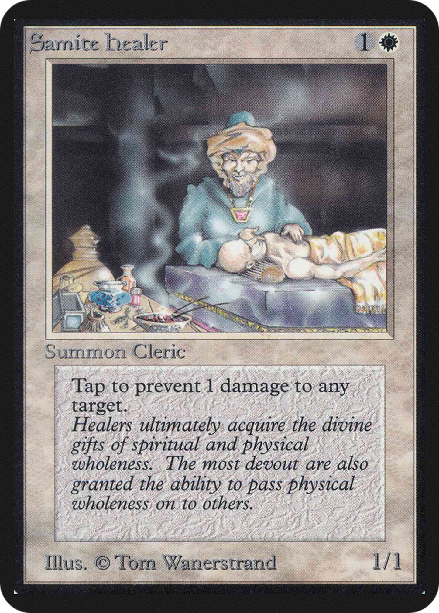 Samite Healer [37] [Limited Edition Alpha] [Non-Foil]
