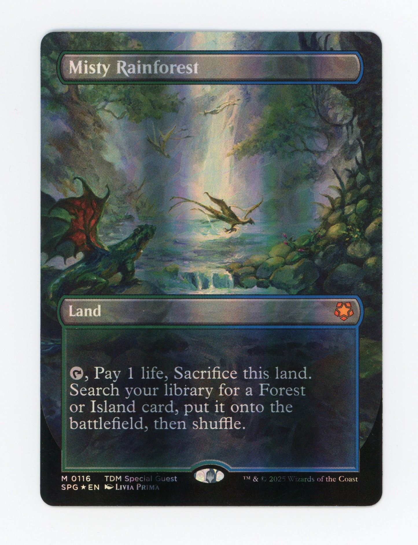 Misty Rainforest — Borderless|Dragonscale Foil — ID 17378