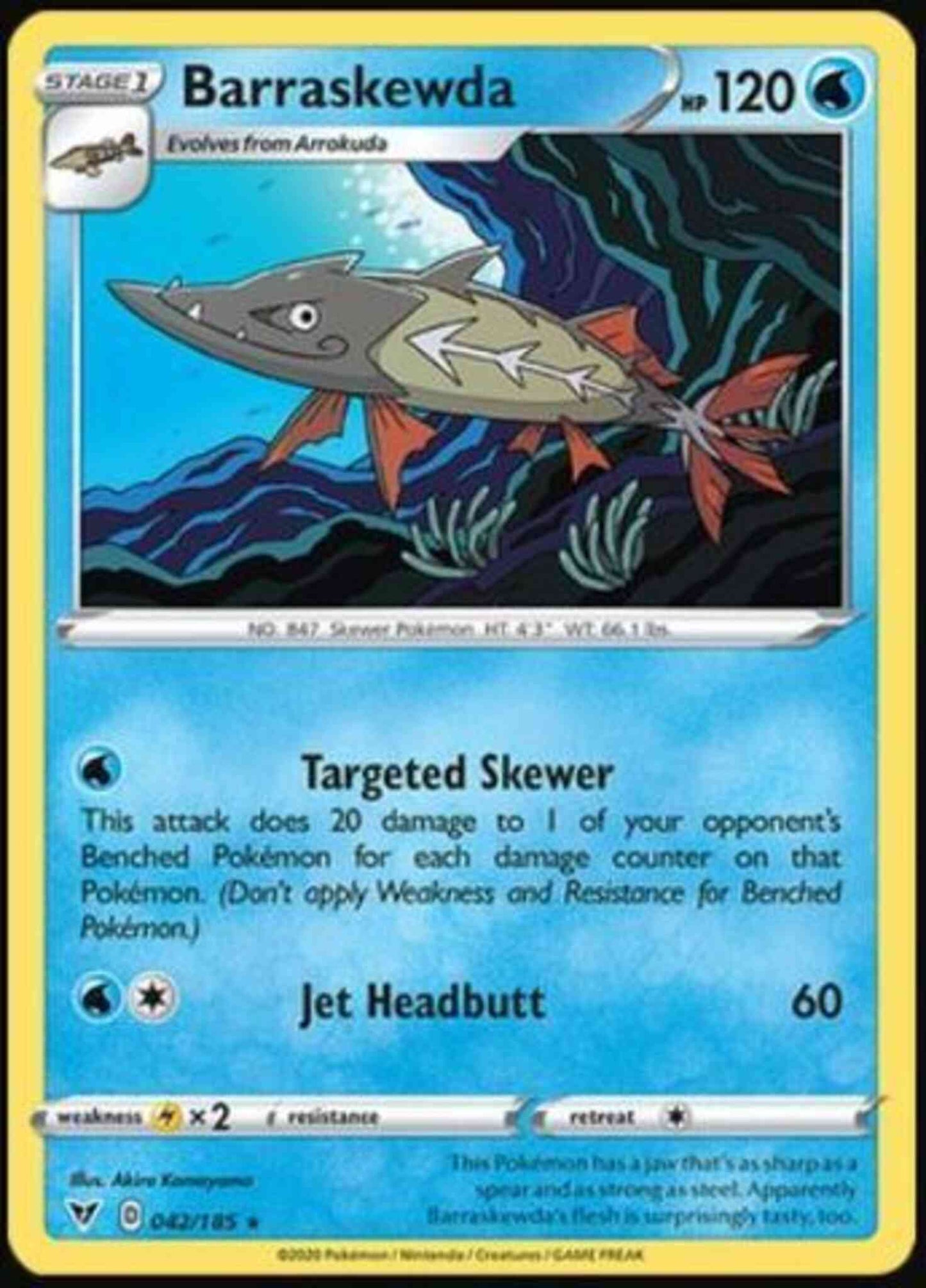 Barraskewda - 042/185 - Rare [swsh4-042] [Non-Holo]