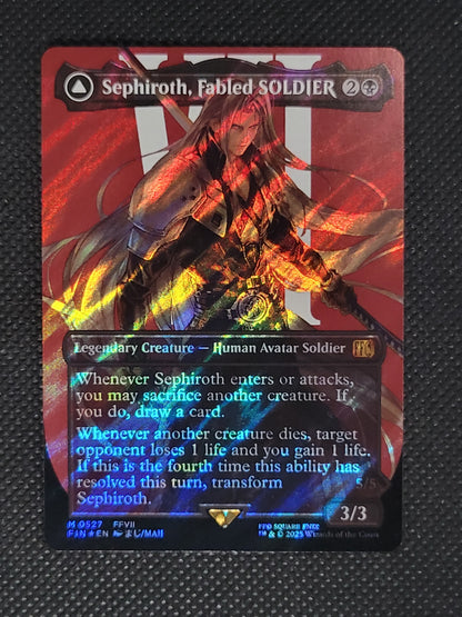 Sephiroth, Fabled SOLDIER // Sephiroth, One-Winged Angel — Borderless|Character|Surge Foil — ID 18054