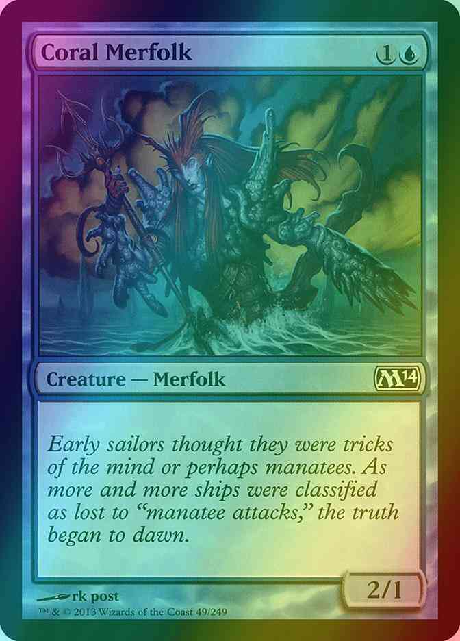 Coral Merfolk [49] [Magic 2014] [Foil]