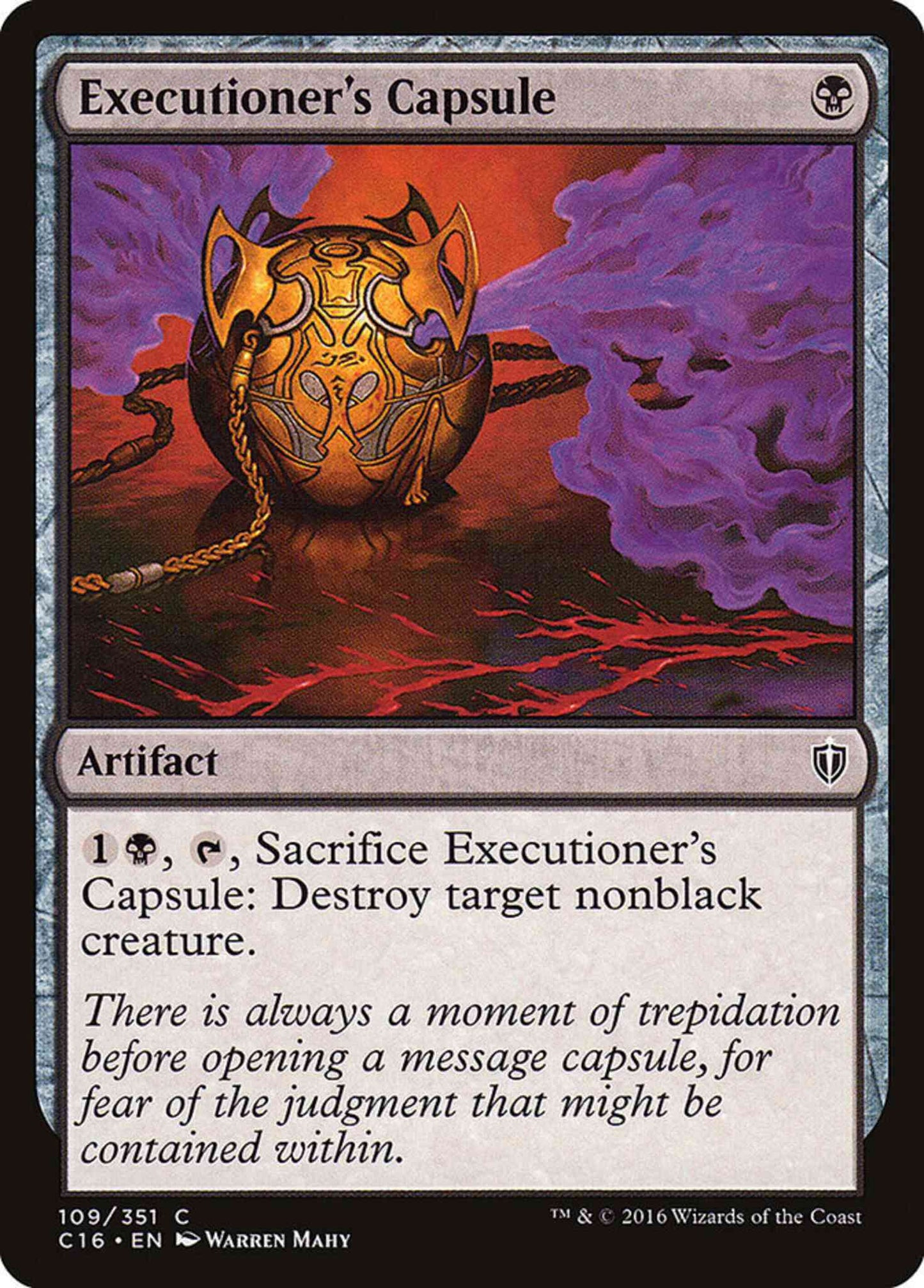 Executioner's Capsule [109] [Commander 2016] [Non-Foil]