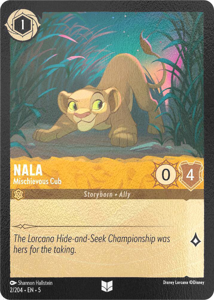 Nala - Mischievous Cub - 2/204 [Shimmering Skies] [Cold Foil]