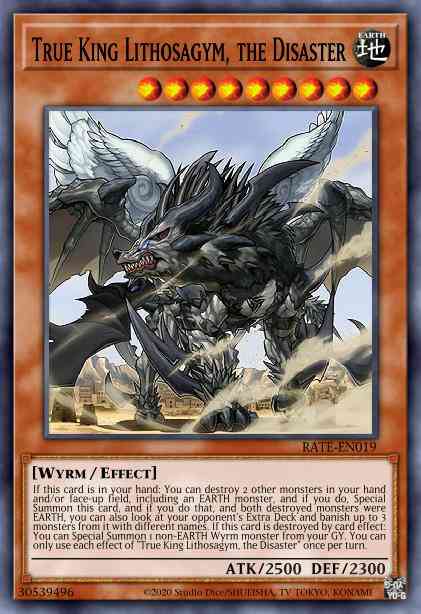 True King Lithosagym, the Disaster - RATE-EN019 - Super Rare - 1st Edition