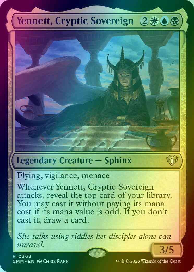 Yennett, Cryptic Sovereign [363] [Commander Masters] [Foil]