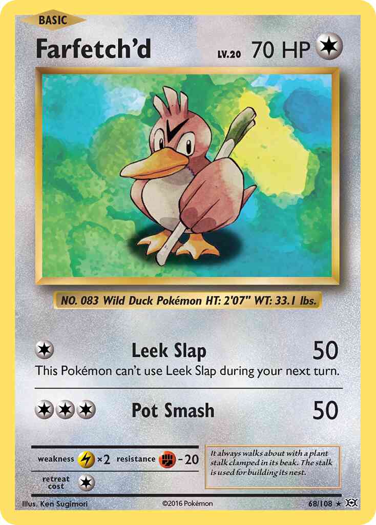 Farfetch'd - 68/108 - Rare [xy12-68] [Non-Holo]