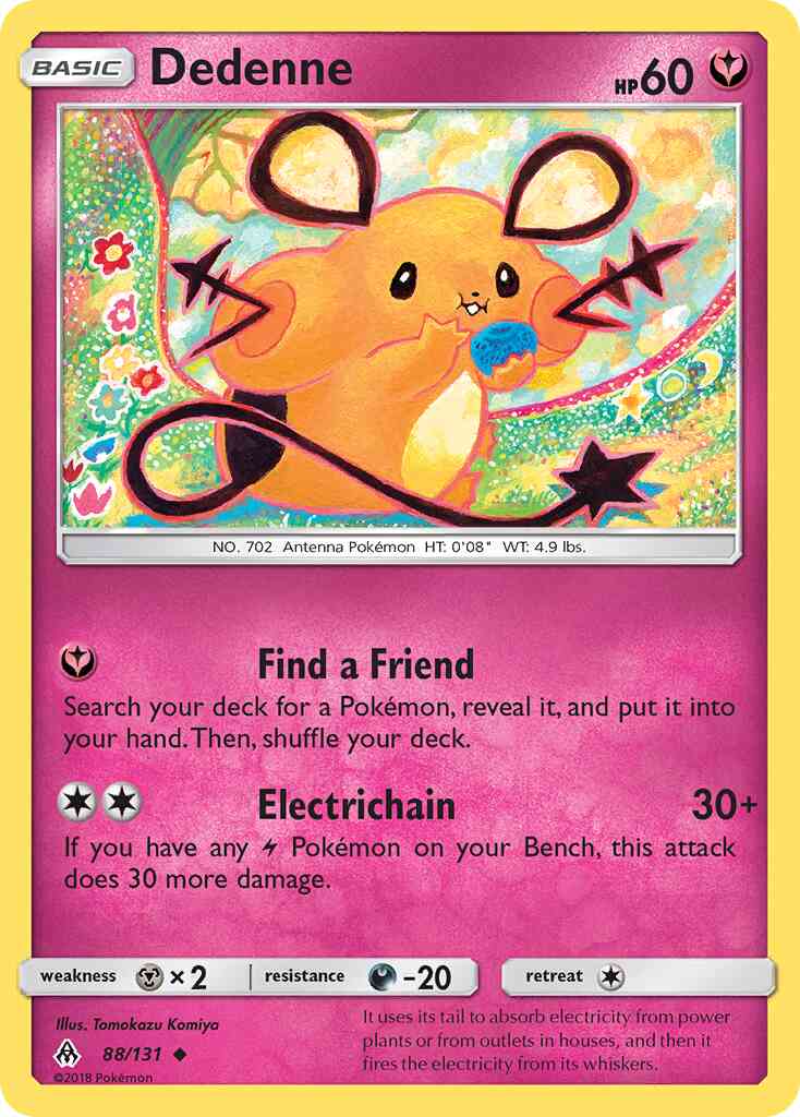 Dedenne - 88/131 - Uncommon [sm6-88] [Reverse Holo]