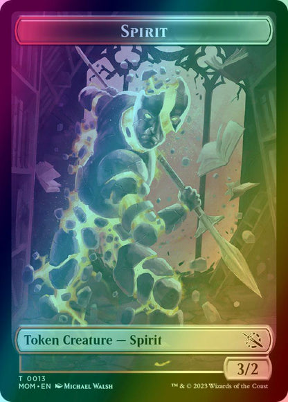 Elemental Token (09) // Spirit Token (13) [March of the Machine: Tokens] [Foil]