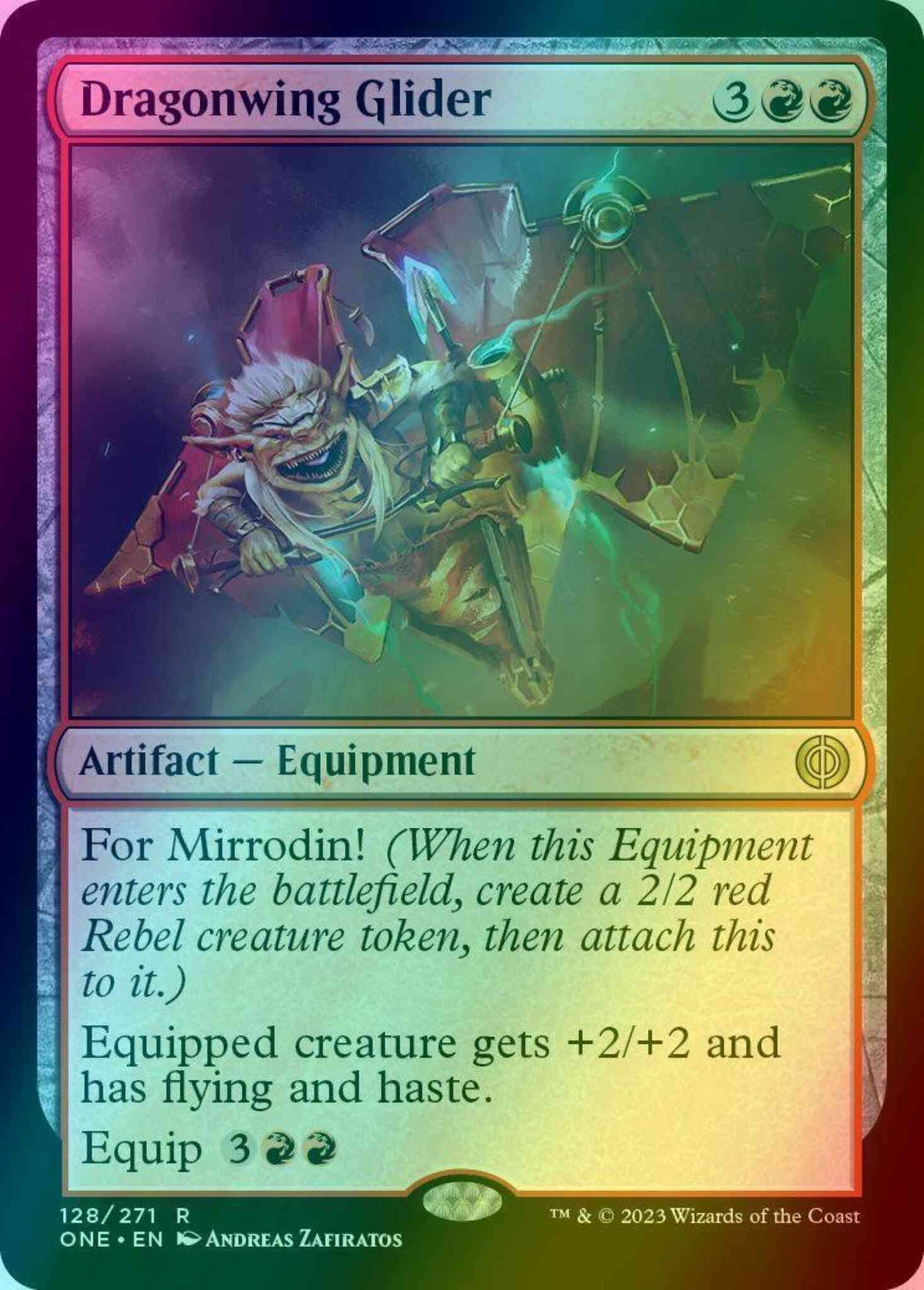 Dragonwing Glider [128] [Phyrexia: All Will Be One] [Foil]