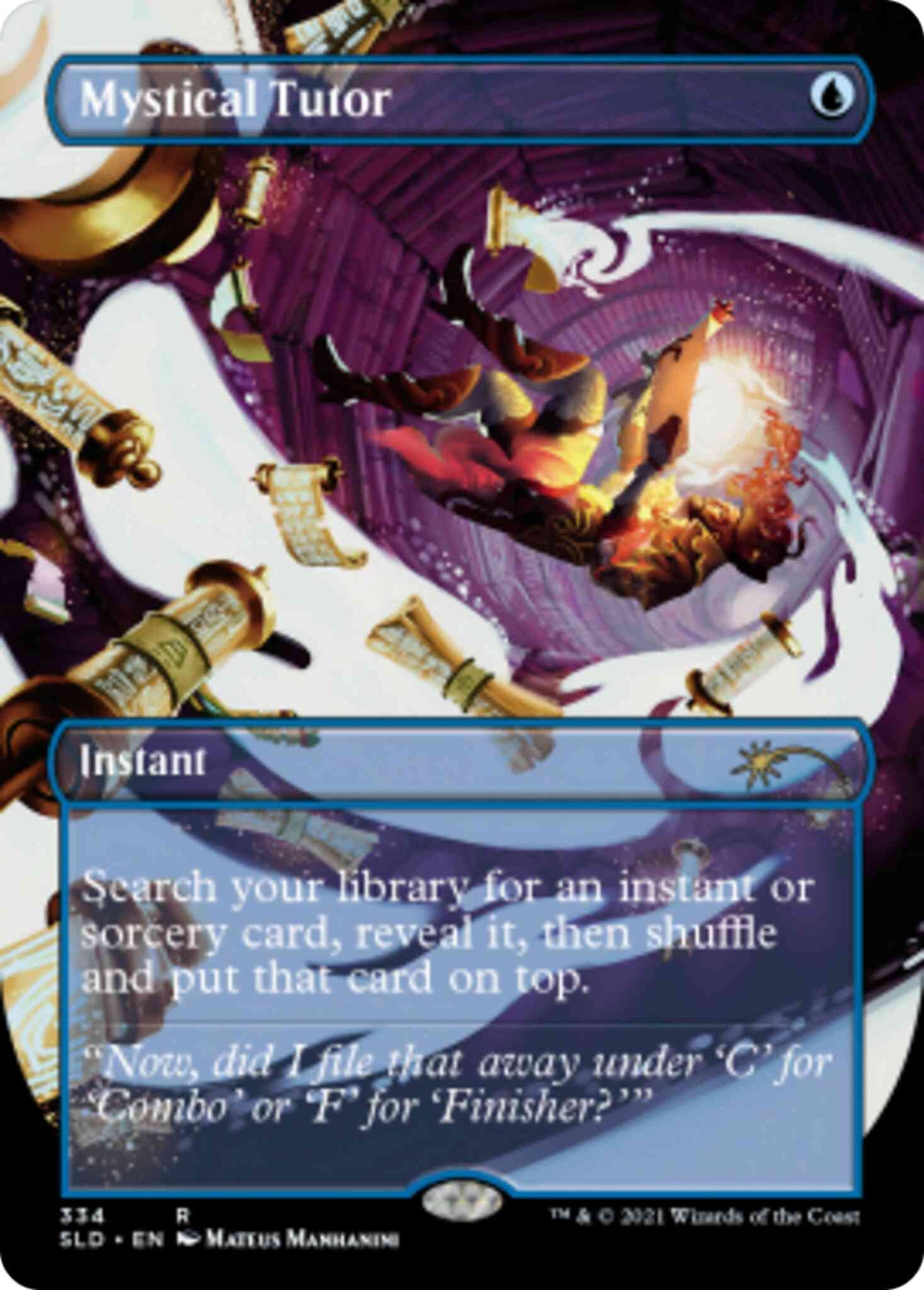 Mystical Tutor [0334] [Borderless] [Far Out, Man] [Secret Lair Drop] [Non-Foil]