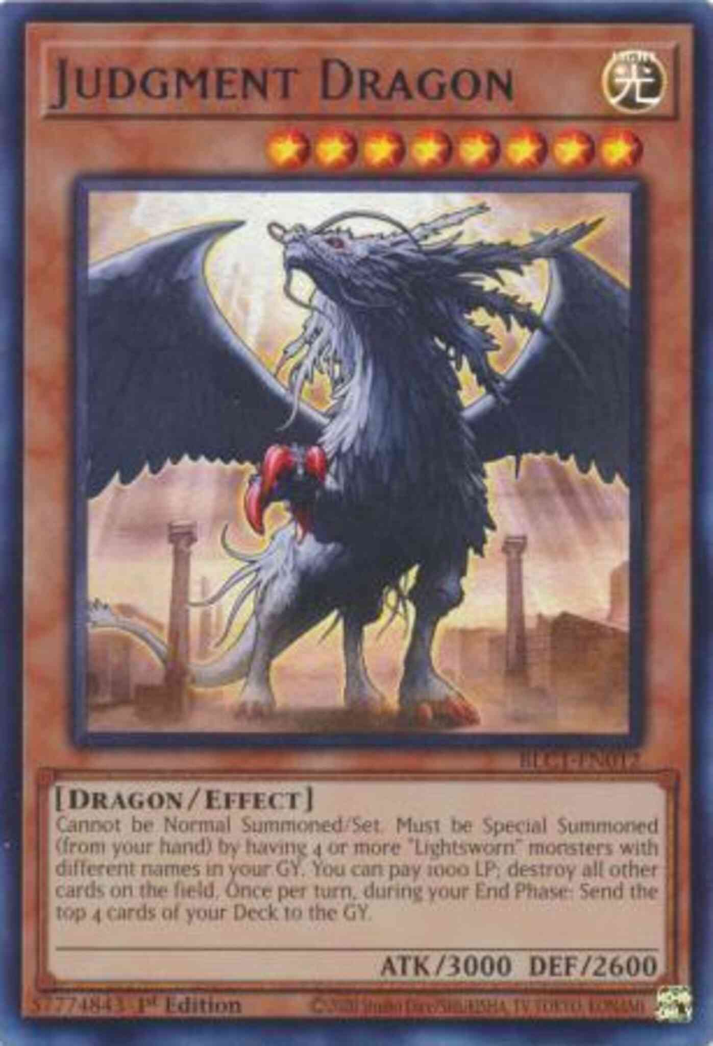 Judgment Dragon - Silver - BLC1-EN012 - Ultra Rare - 1st Edition