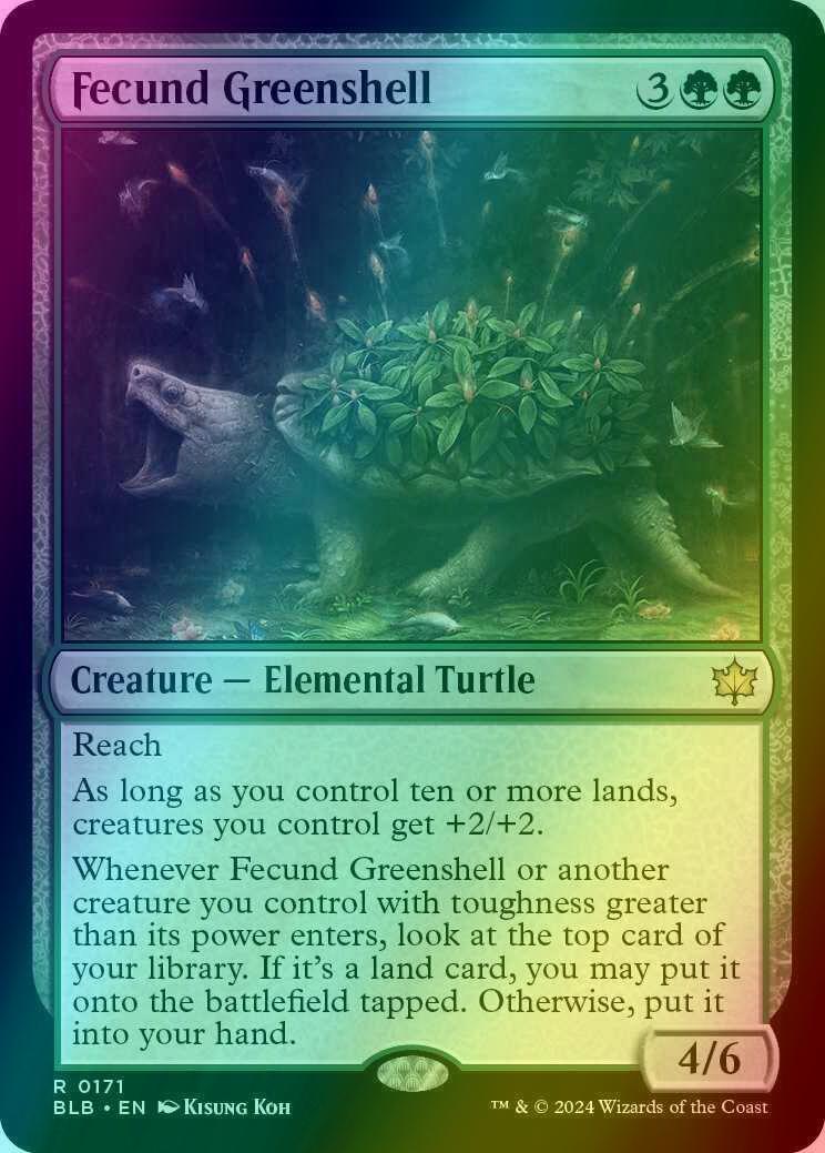 Fecund Greenshell [171] [Bloomburrow] [Foil]