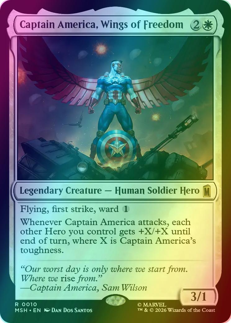 Captain America, Wings of Freedom [10] [Marvel Super Heroes] [Foil]