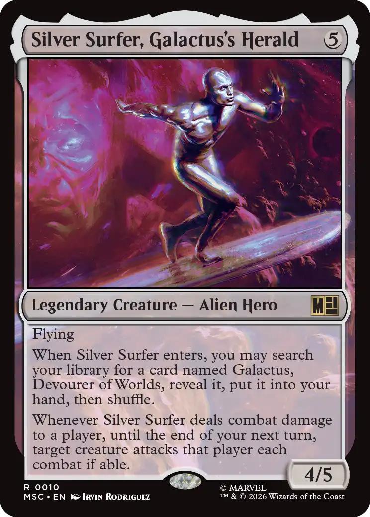 Silver Surfer, Galactus's Herald [10] [Marvel Super Heroes: Commander] [Non-Foil]