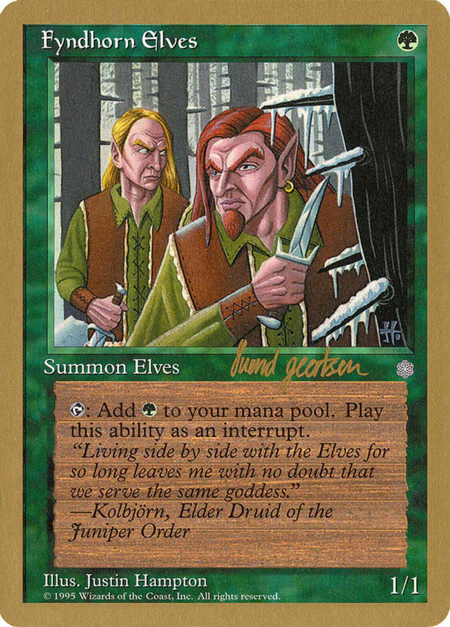 Fyndhorn Elves [sg244] [World Championship Decks 1997] [Non-Foil]