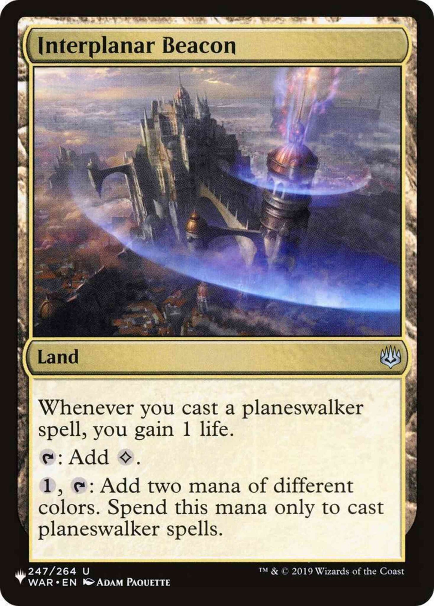 Interplanar Beacon [WAR-247] [The List] [Non-Foil]