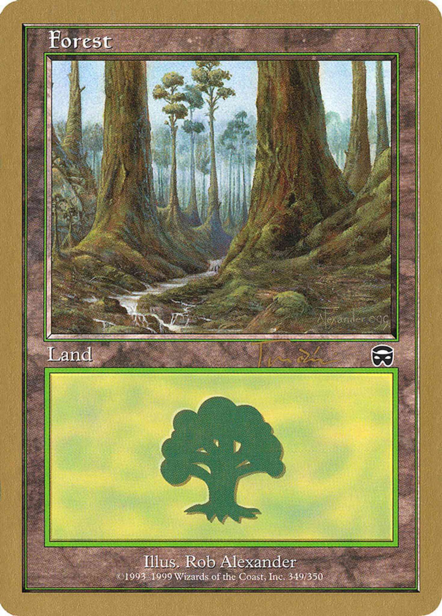 Forest [jt349] [349] [Masques Set Symbol] [World Championship Decks 2001] [Non-Foil]