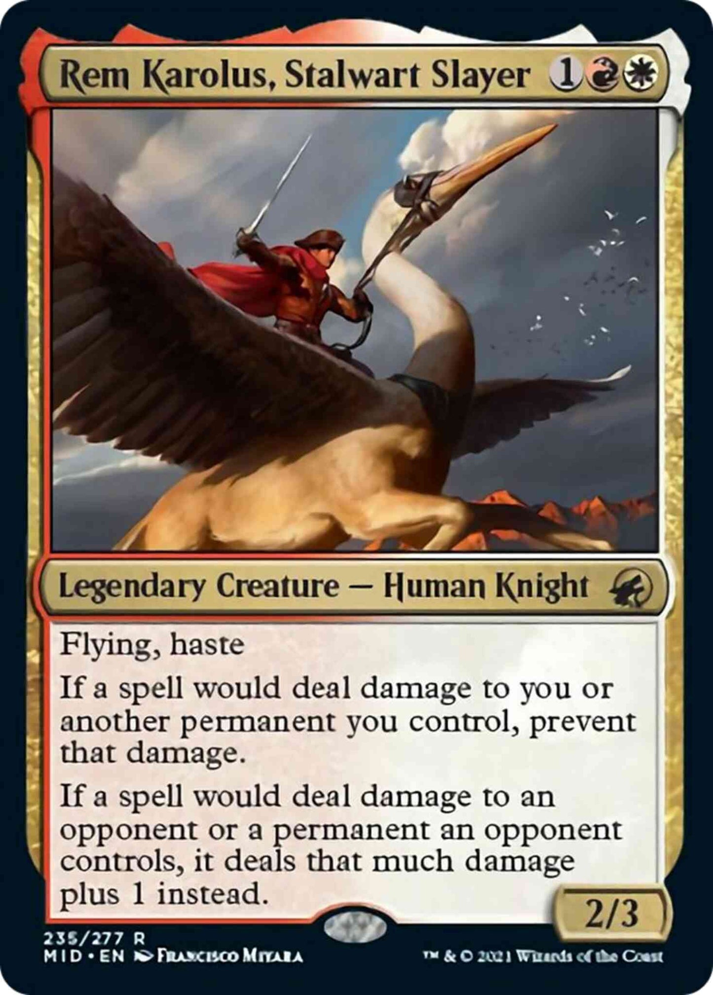 Rem Karolus, Stalwart Slayer [235] [Innistrad: Midnight Hunt] [Non-Foil]