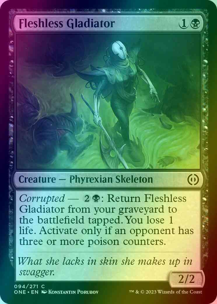 Fleshless Gladiator [94] [Phyrexia: All Will Be One] [Foil]